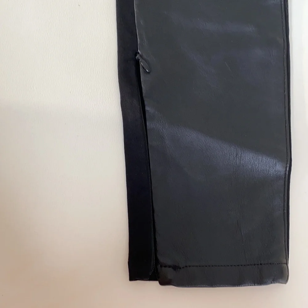 NWOT!Banana Republic Sloan Fit Faux Leather Jeans - Picture 8 of 8